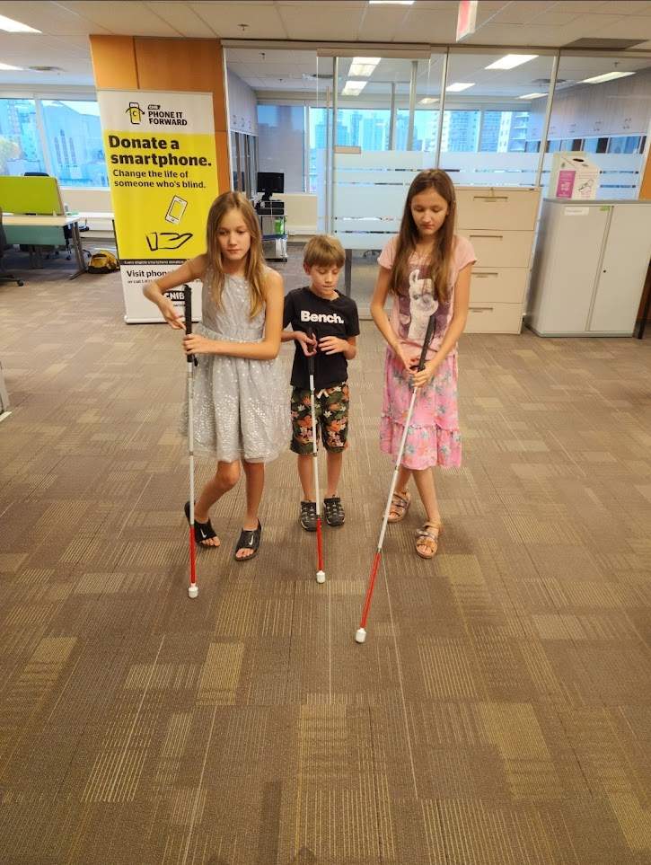 Hannah (left), AJ (middle) and Kiara (right).