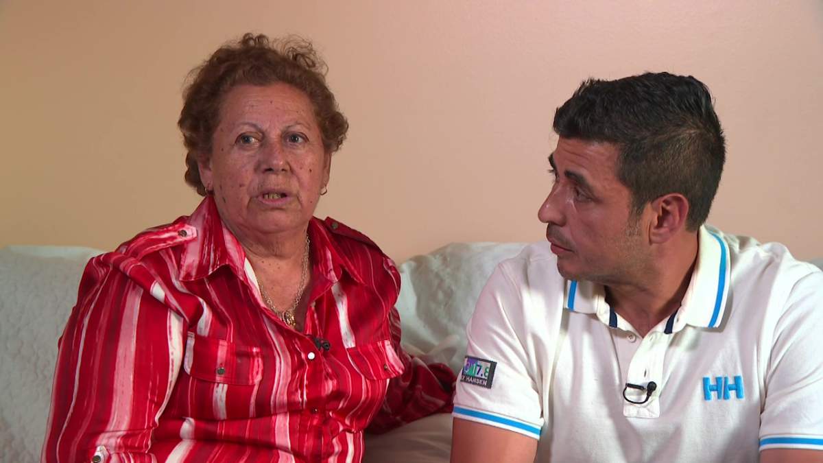 Iris Pino Ortega, 67, (pictured with her nephew Carlos Henriquez) was riding the Edmonton Transit Service LRT when she was attacked on the train on Saturday, July 29,2023.