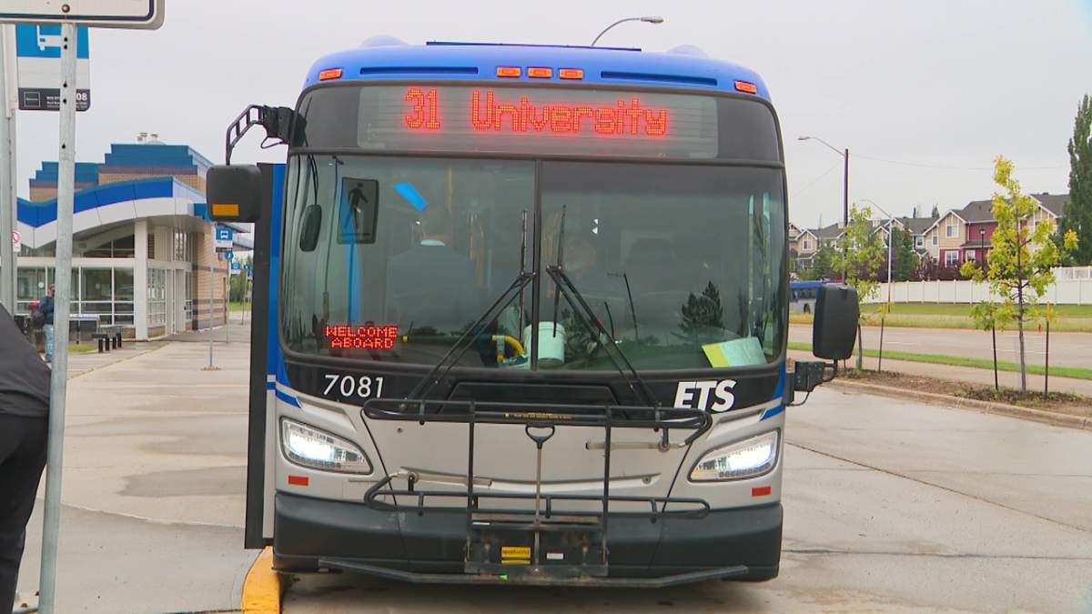A but at the Edmonton Transit Service (ETS) Leger Transit Centre in southwest Edmonton's Terwillegar area on Thursday, August 24, 2023.