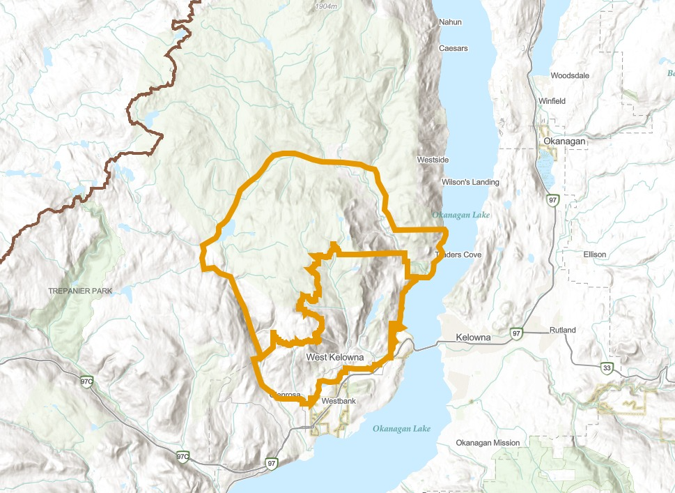 B.C. wildfires: Evacuation alert issued for 4,800 properties in West Kelowna - image