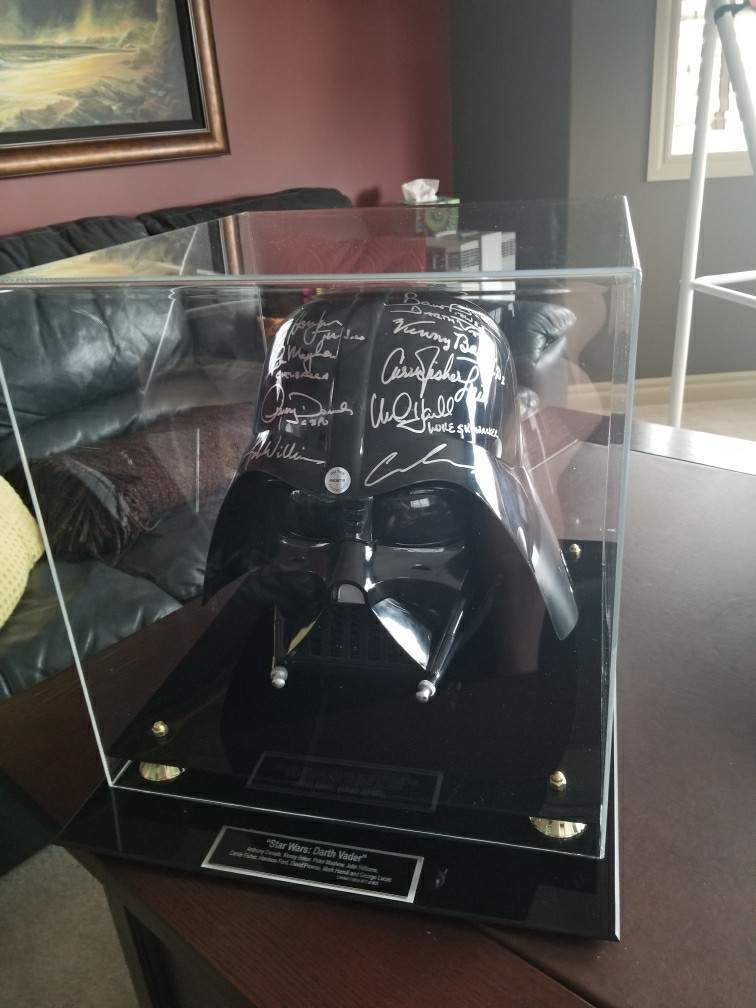 Missing limited-edition Star Wars Darth Vader helmet.