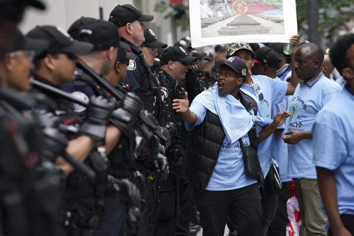 Eritrean protest in Toronto