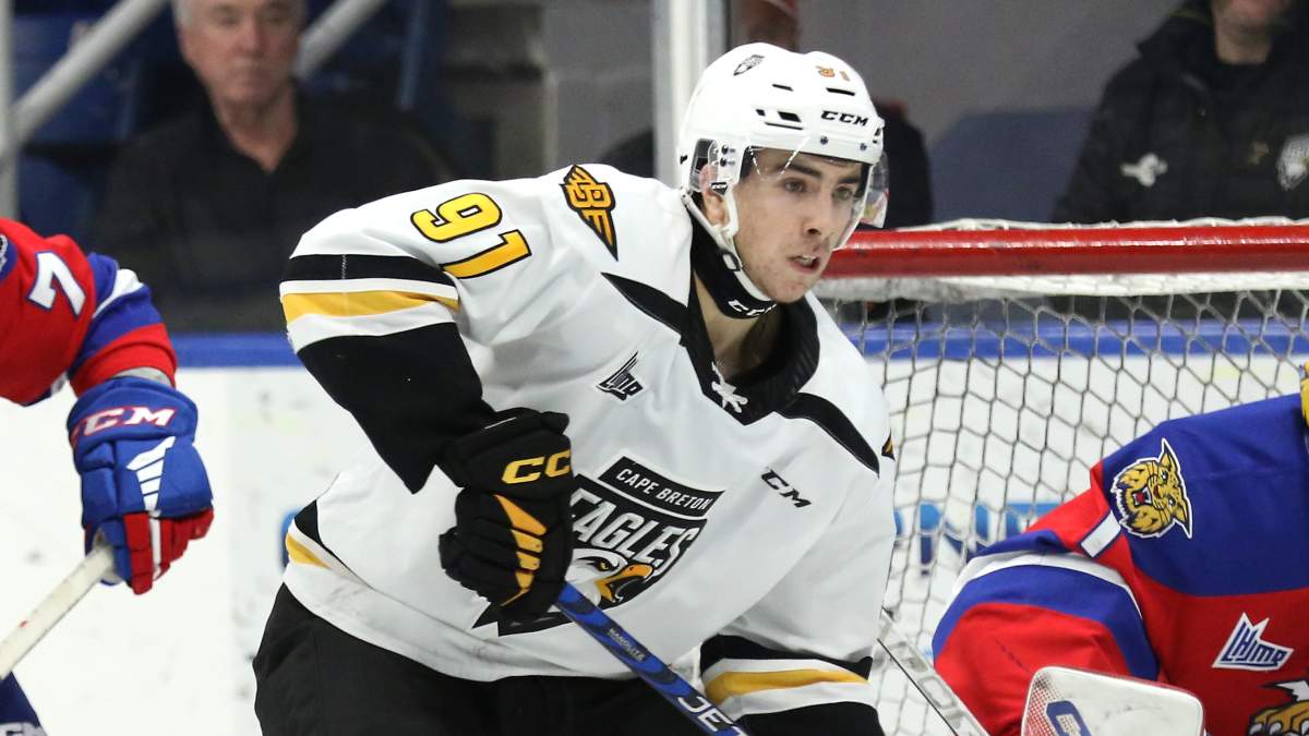 Cape Breton Eagles forward Jacob Newcombe has been diagnosed with non-Hodgkin’s lymphoma.