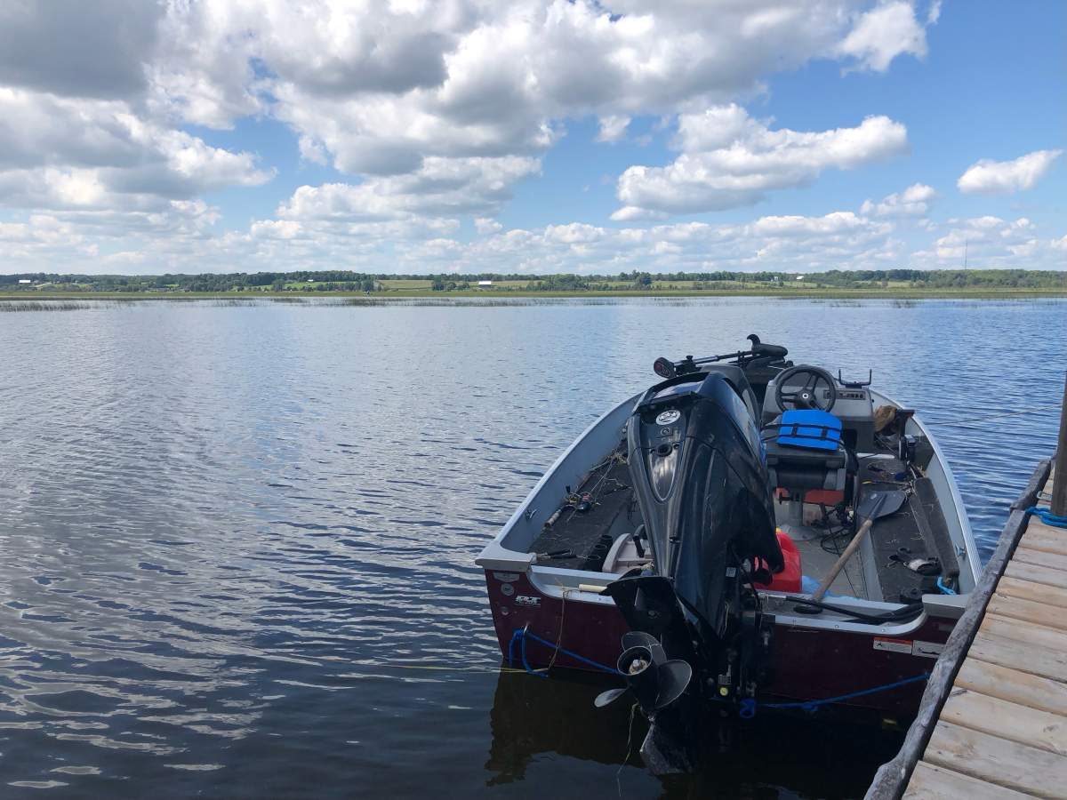 City of Kawartha Lakes OPP recovered this boat during a search on Aug. 28, 2023.