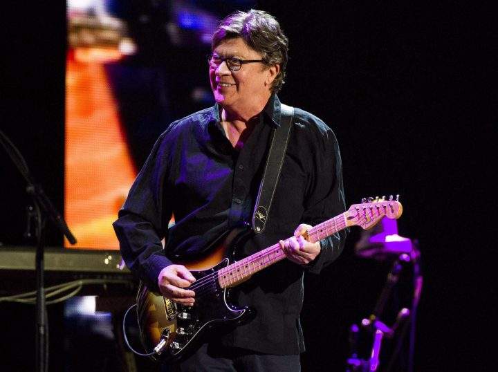 Robbie Robertson performs at Eric Clapton’s Crossroads Guitar Festival 2013 at Madison Square Garden in New York on April 13, 2013. Tapping into the recesses of his memory is almost second nature for Robbie Robertson. Given his touring with Bob Dylan during his folk-electric years and playing guitar in the seminal 1970s rock group the Band, he gets a lot of questions about the past.