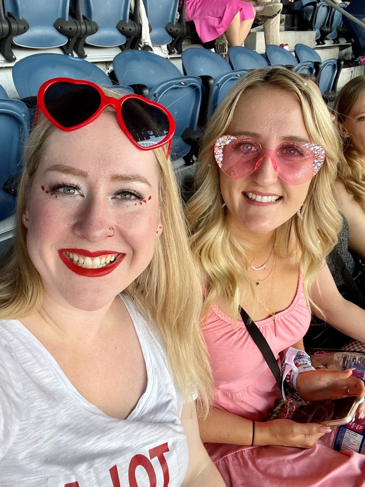 Keely Brown and friend at Taylor Swift concert in Seattle