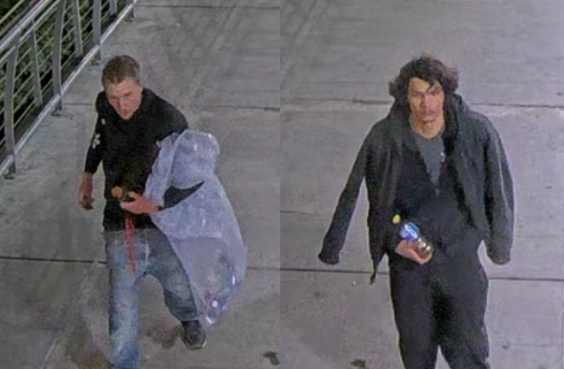 The two suspects police are searching for in regards to a stabbing on August 21, 2023.