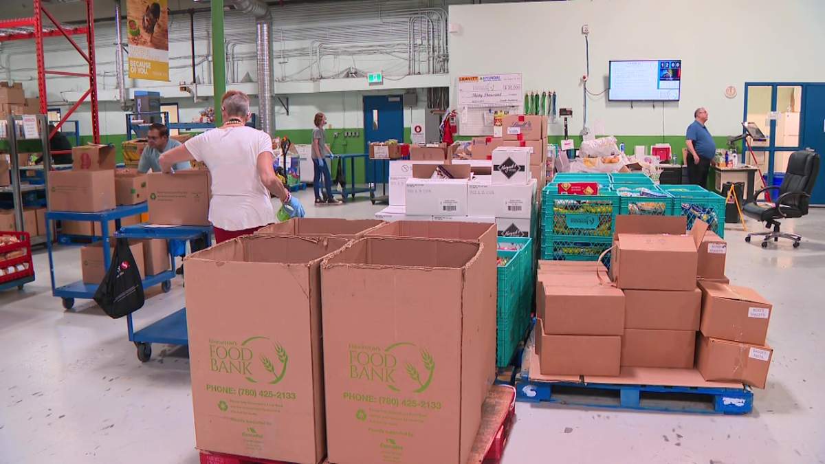 Edmonton's Food Bank on Aug. 4, 2023.