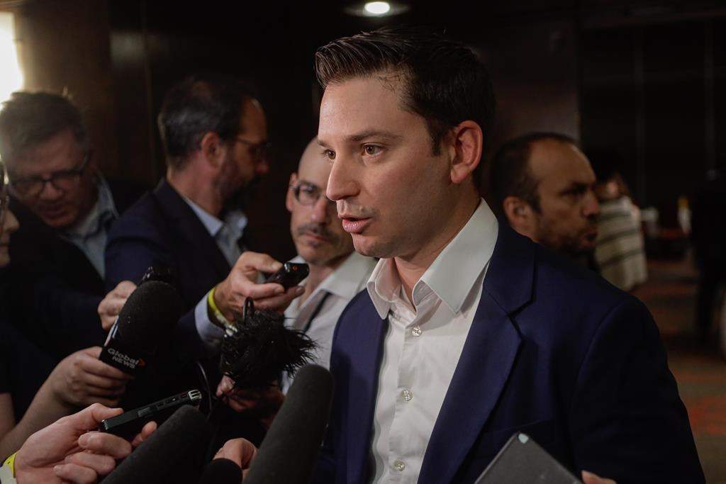 Quebec's justice minister is blaming the provincial court for delays and cases being dropped in certain judicial districts in the province. Quebec Minister of Justice Simon Jolin-Barrette answers questions during a scrum in Saguenay, Que., Thursday, Sept. 7, 2023. 
