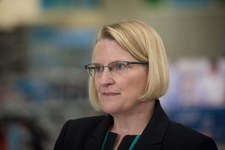 Ontario Health Minister Sylvia Jones listens to questions from reporters following a press conference in Etobicoke, Ont., on Wednesday, January 11, 2023. Jones says the province is spending $25 million to create a Black health and social services hub in Peel Region. 