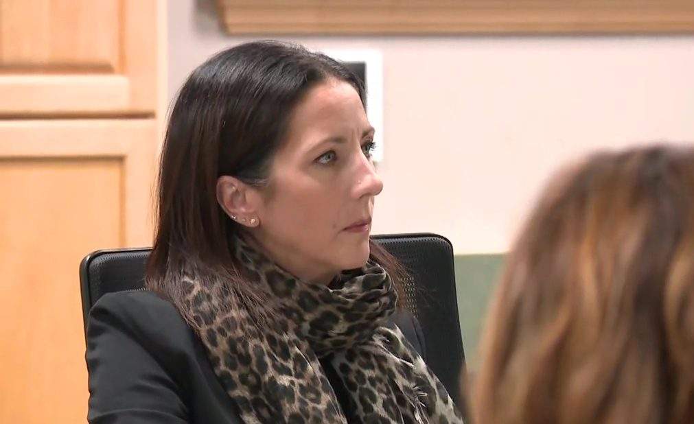 Red Deer Catholic school trustee Monique LaGrange at a meeting on Monday, September 25, 2023.