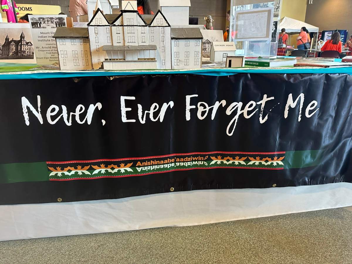 A photo taken at the National Day for Truth and Reconciliation Gathering in London, Ont. (Sept. 30, 2023)
