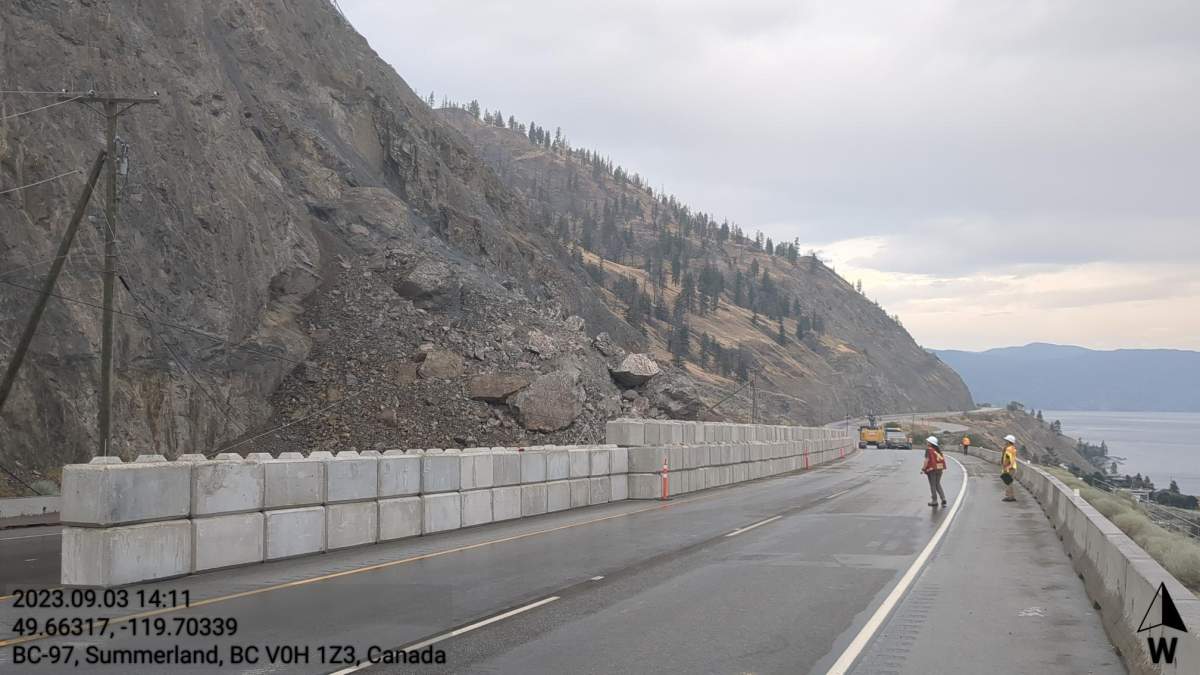 Highway 97 near Summerland will be temporarily closed on Tuesday, Oct. 24.