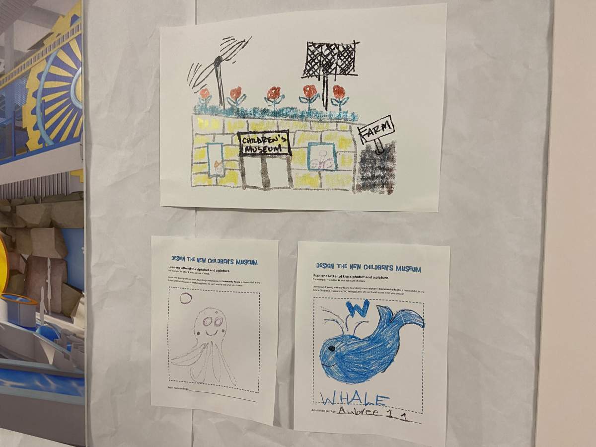 A few designs made by children for the planning of a new London Children’s Museum.