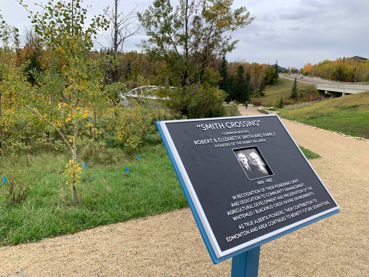 The Smith family were pioneers in the Edmonton area, the city said.