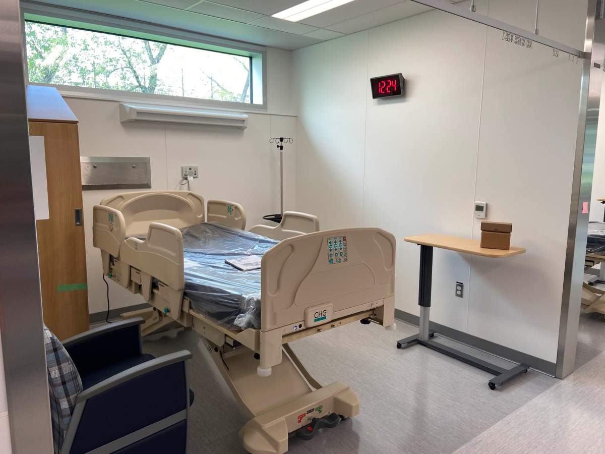 Teams run simulations in the Misericordia hospital's new emergency department on Wednesday, Sept. 6, 2023.