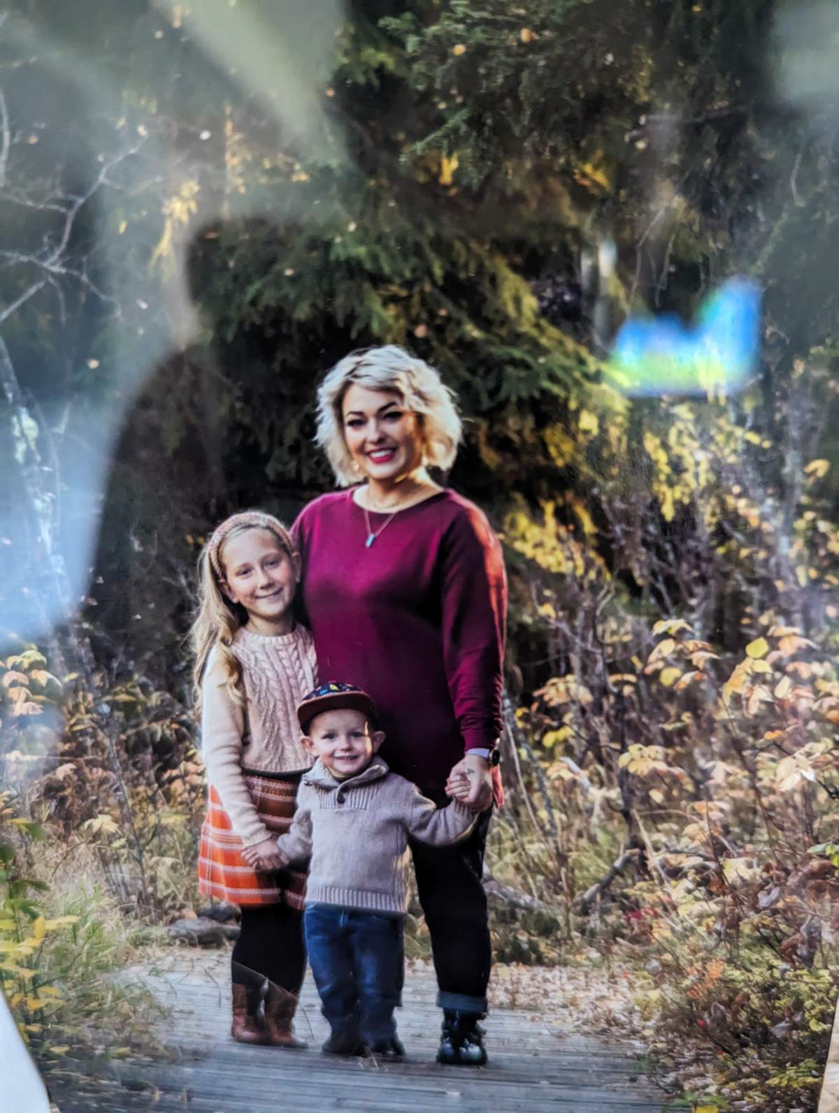 Brittany Squires and her children