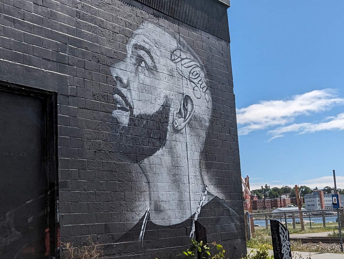 A mural in honour of battle rapper Pat Stay, who was killed in 2022, has been unveiled in Dartmouth.