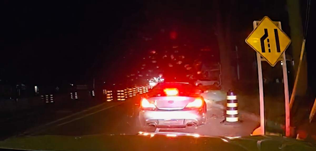 Police in Peterborough say this vehicle fled from an officer during a traffic stop on Sept. 23, 2023.