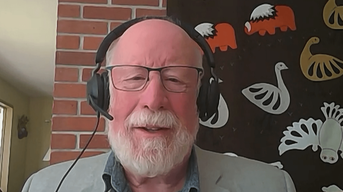 NDP MP Richard Cannings during a Zoom interview with Global News.