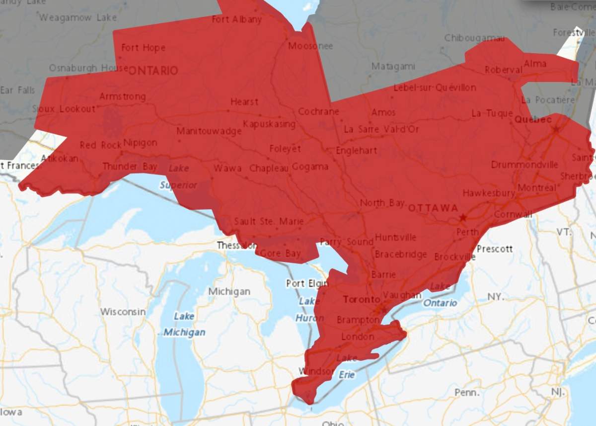 Heat warning in effect for Tuesday covering most of Ontario
