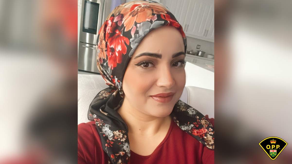 Ontario Provincial Police say Sibel Duzguner (nee Yirtici), 38, was shot and killed outside her home on Kidd Crescent in Alliston, Ont., on Aug. 26, 2022.