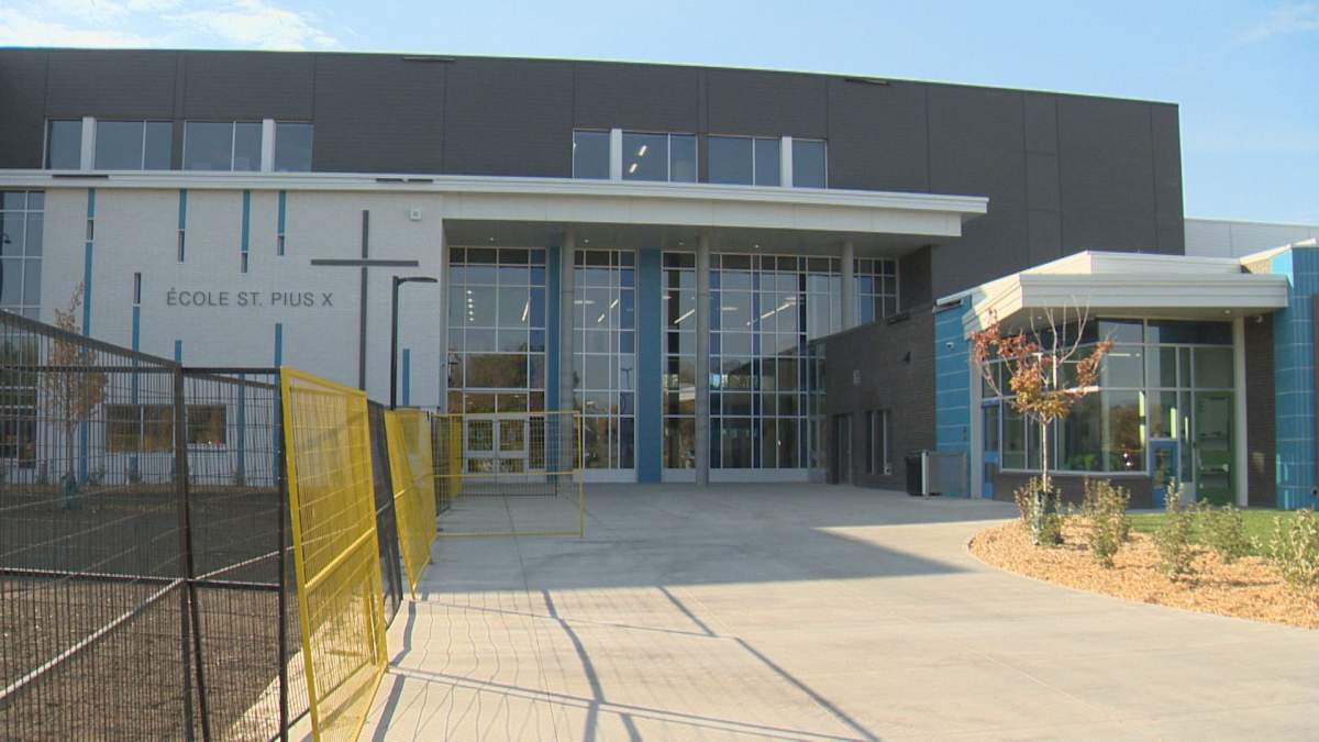 The new Ecole St. Pius X elementary school is part of a joint-use facility with Argyle school.