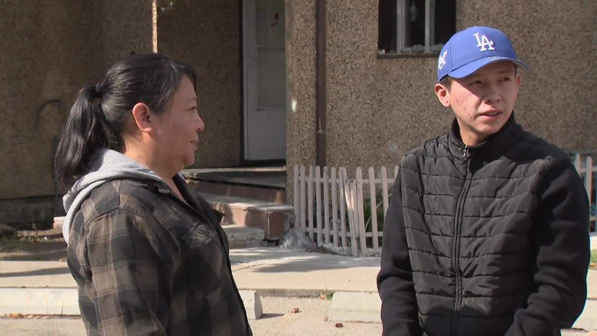 Irene and Pacey Dumas in Edmonton, Alta. on Tuesday, September 12, 2023.