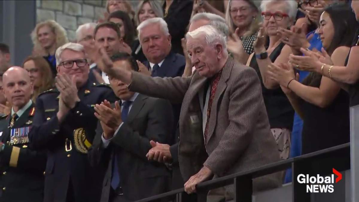 Ukrainian Canadian war veteran Yaroslav Hunka in Parliament on Friday, Sept. 22, 2023.