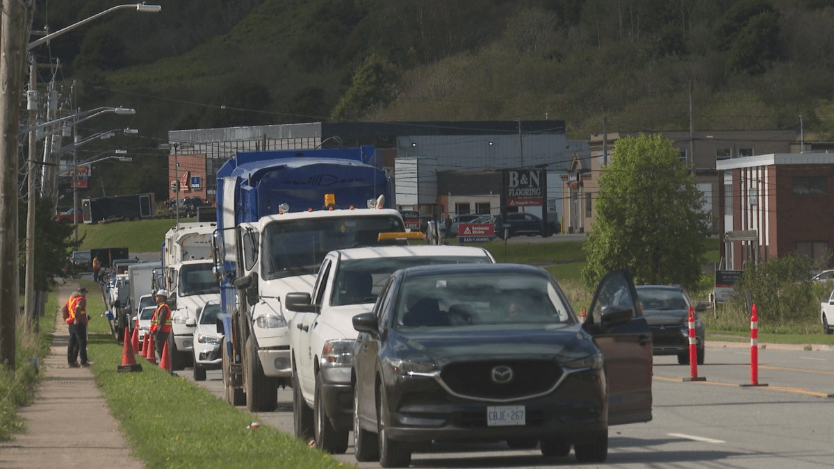 Fairville Boulevard is being reduced to two lanes to help avoid striking workers.
