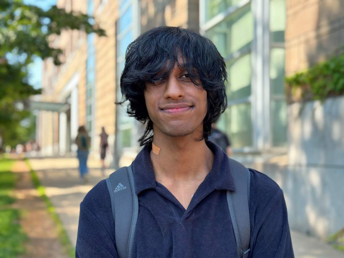 First-year Dalhousie student Abhishek Panicker.
