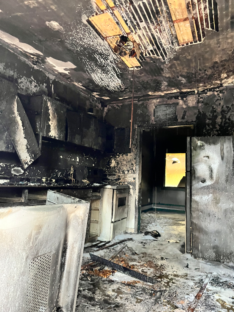 Fire crews responded to a house fire in the 100 block of Avenue L South on Wednesday.