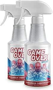 Two spray bottles with odour eliminator liquid