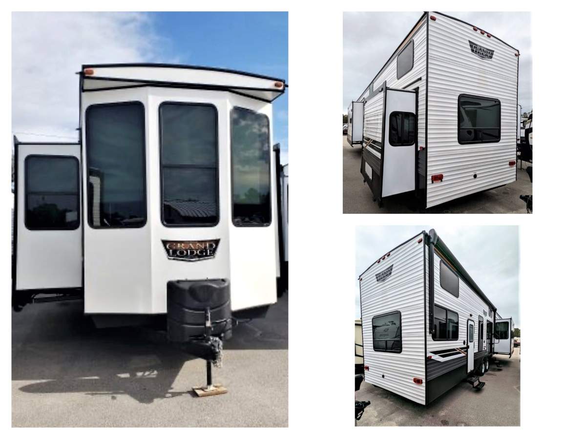 Other angles of the reported stolen trailer from Lovesick Lake RV Sales.