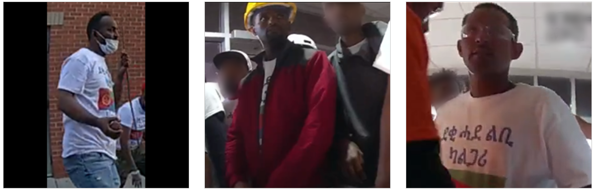 The Calgary Police Service is attempting to identify these three persons of interest in connection with the Sept. 2 clash in Westwinds involving the Eritrean community.