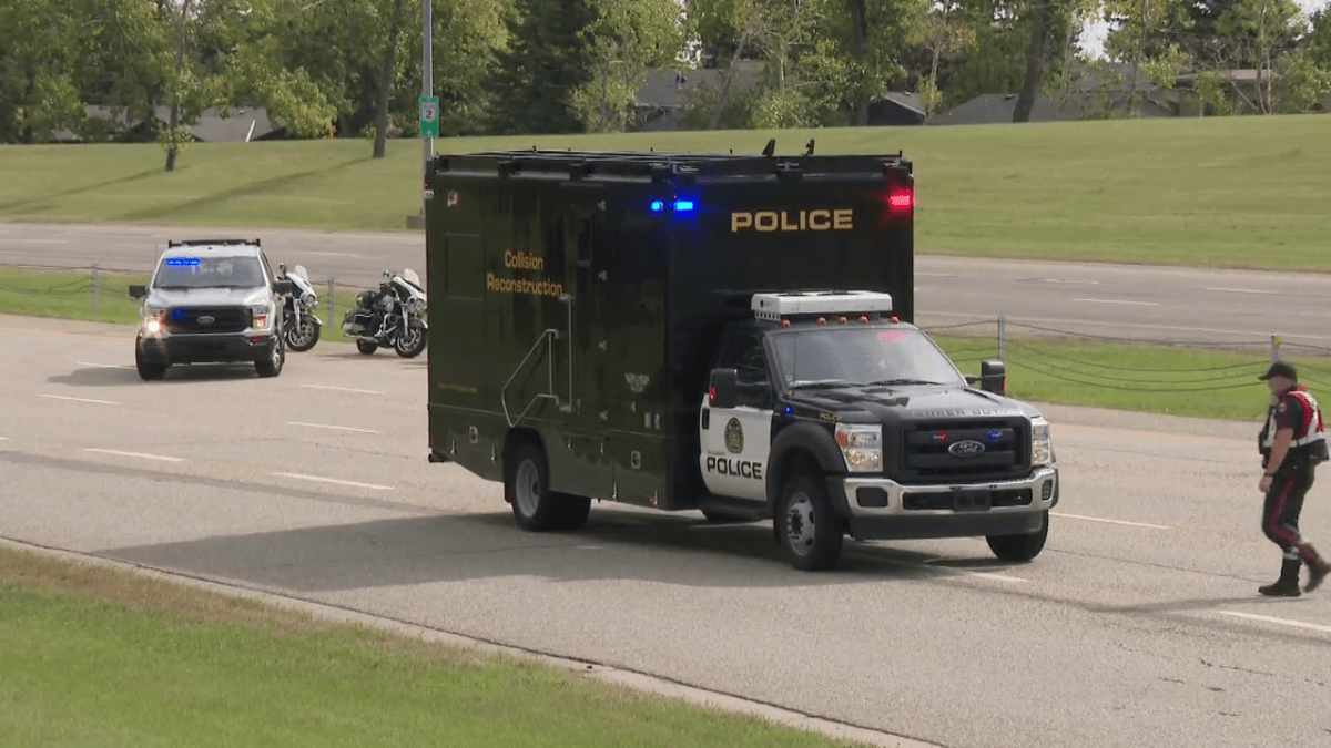 According to the Calgary Police Service, a single motorcycle crashed at the intersection of Acadia Drive and Anderson Road Southeast at around 1 p.m. 