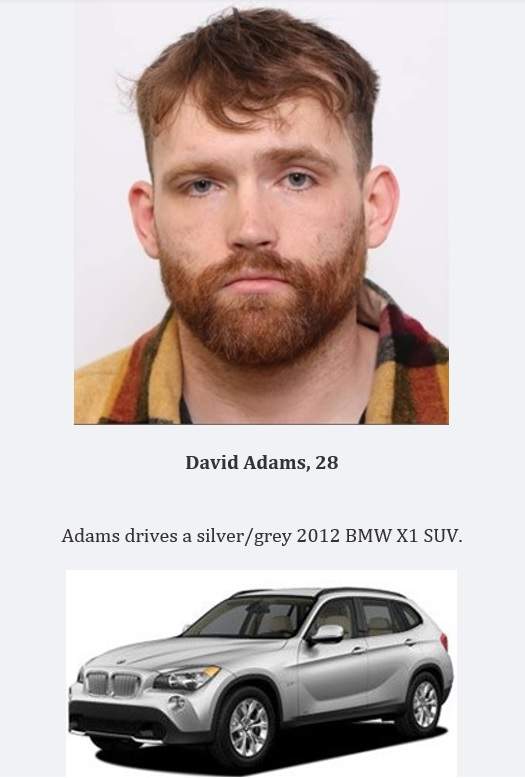 Adams drives a silver/grey 2012 BMW X1 SUV.
