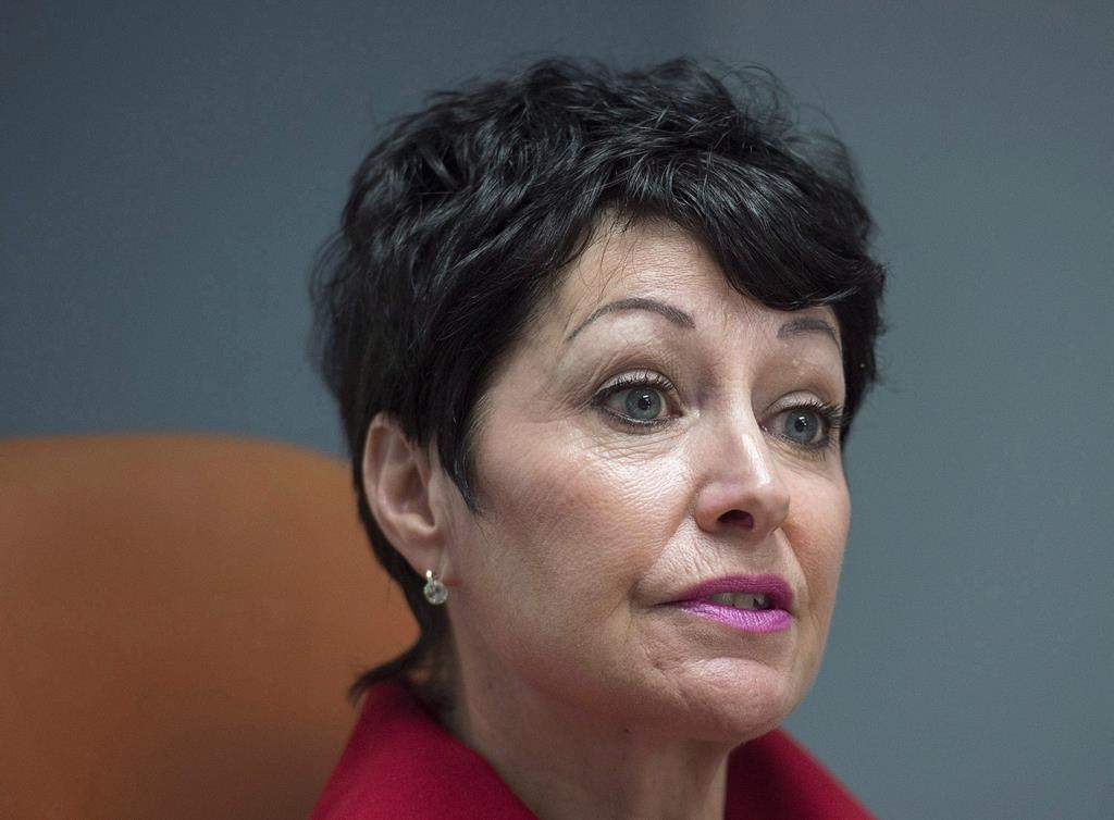 A Nova Scotia judge is suing the provincial court and its former chief judge, alleging her rights to judicial independence and medical privacy were violated when she was pressured to reveal her COVID-19 vaccination status. Pamela Williams, then-chief judge of the provincial and family court, attends a news conference in Halifax on Wednesday, Feb. 8, 2017. THE CANADIAN PRESS/Andrew Vaughan.