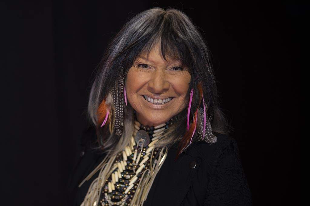 Buffy-Sainte Marie arrives to the Toronto International Film Festival’s Tribute Award, in Toronto, Sunday, Sept. 11, 2022.