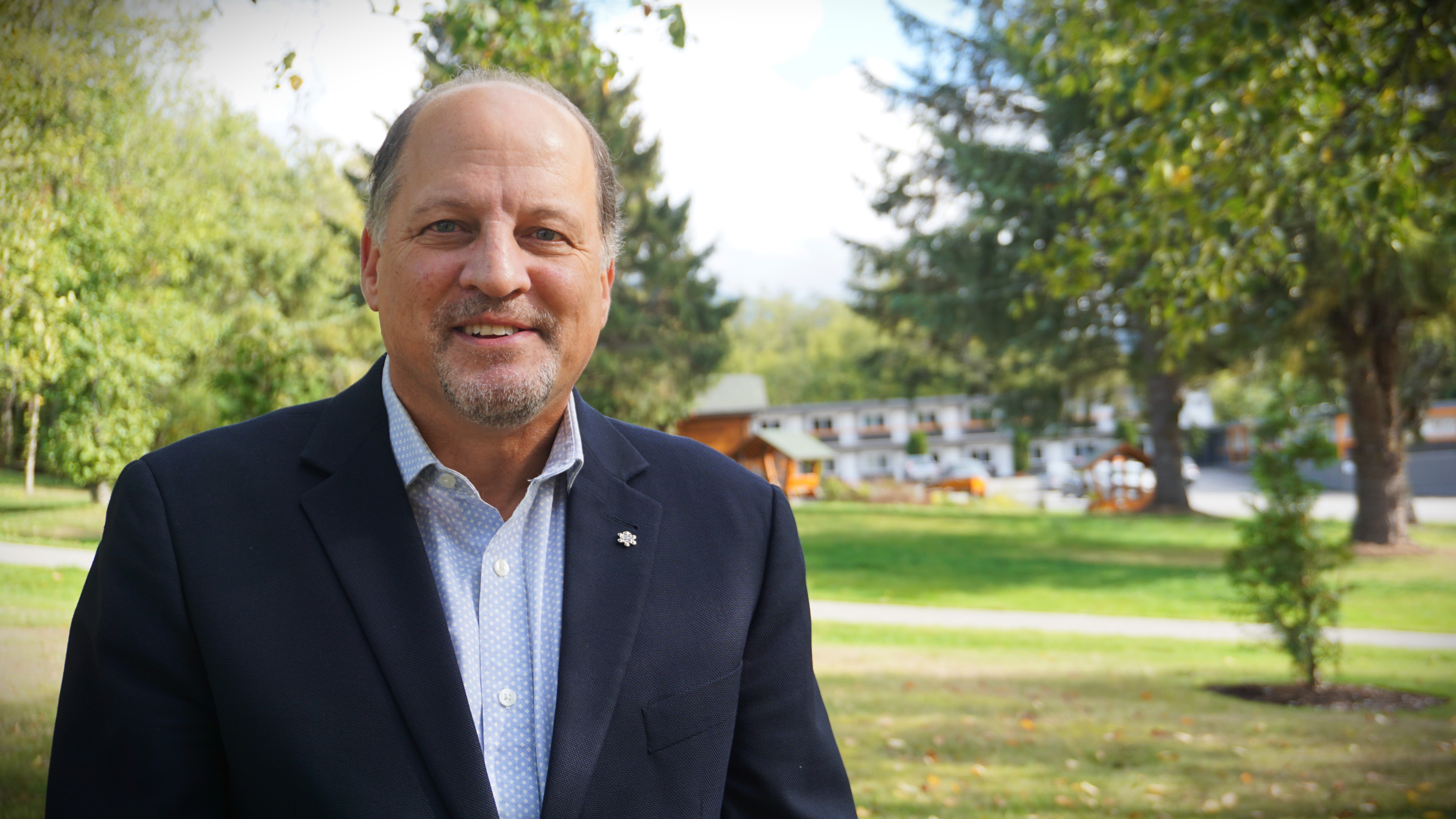 District of Kitimat Mayor Phil Germuth was born and raised in the North Coast town, founded to serve the aluminum industry in the 1950s. He’s seen here in Kitimat on Thurs. Sept. 28, 2023.