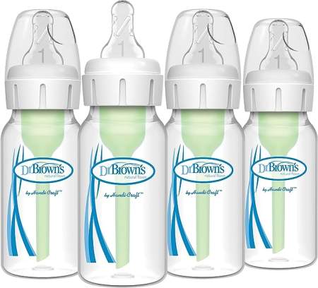 A set of four Dr Brown's bottles