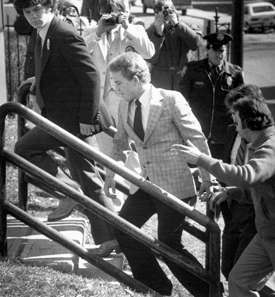 FILE – Arne C. Johnson, 19, of Brookfield, Conn., arrives at Danbury Superior Court where a grand jury was asked to indict him in the stabbing death of Alan Bono.
