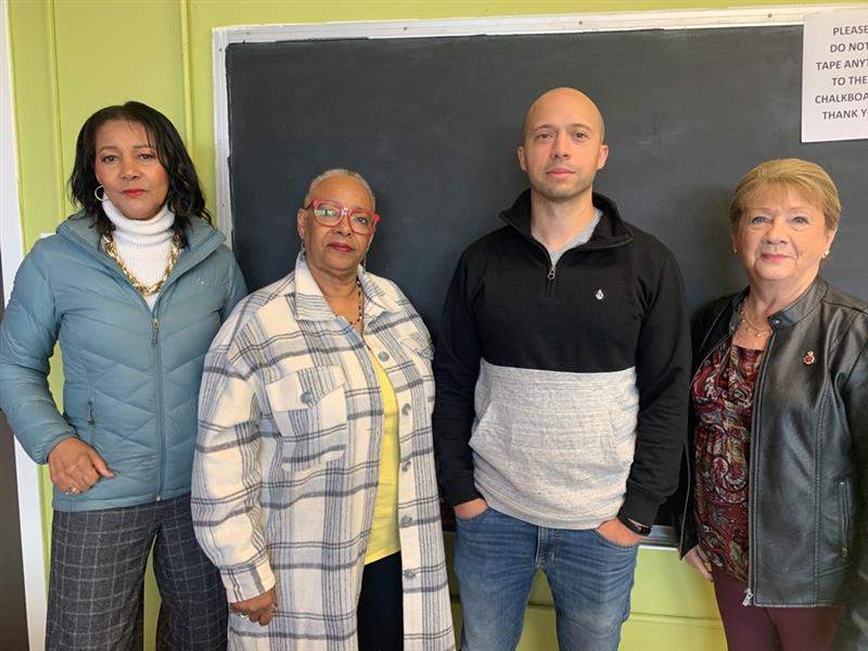 Deborah Emmerson, Debra Lucas, Devon Parsons and Iris Drummond (left to right) are part of the Lucasville Community Association, asking for consultation with developers before construction of new buildings is done in Lucasville, N.S.