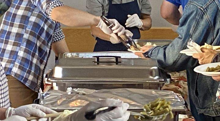 Dozens of volunteers gathered at Edmonton's Leefield Community Centre on Thanksgiving morning to prepare a free feast.