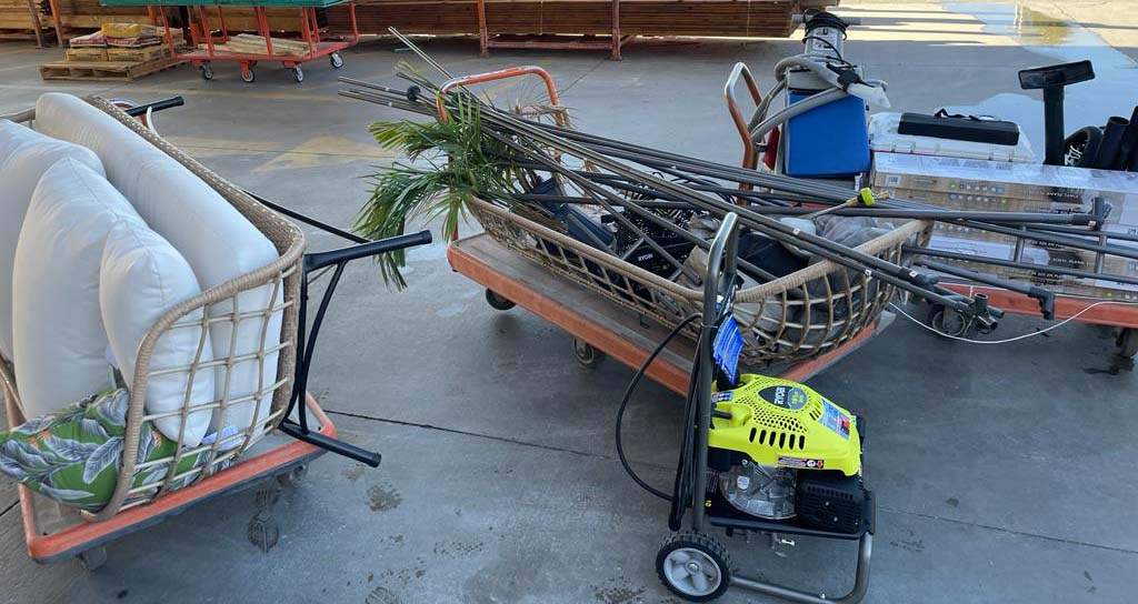 Some of the items police say they seized following an investigation into credit card fraud.