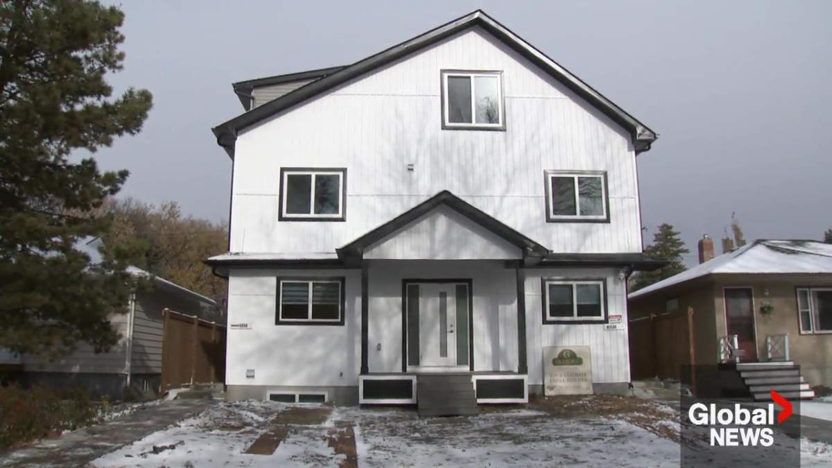 A multi-unit infill home in Edmonton's Bonnie Doon area on Tuesday, October 24, 2023.