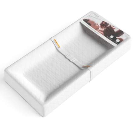 Baby change pad with safety belt