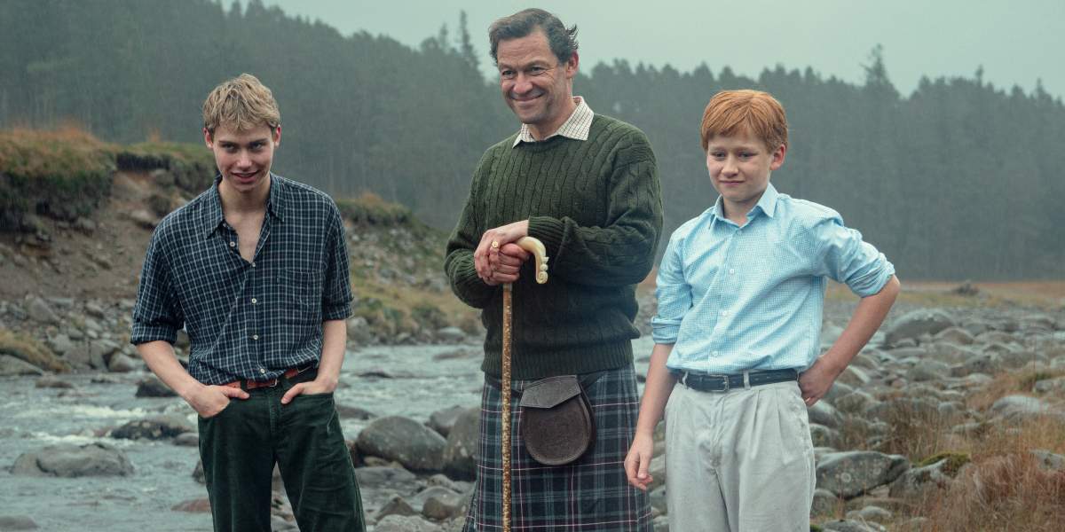 Part one of final season features Rufus Kampa as Prince William, Dominic West as Prince Charles and Fflyn Edwards as Prince Harry.