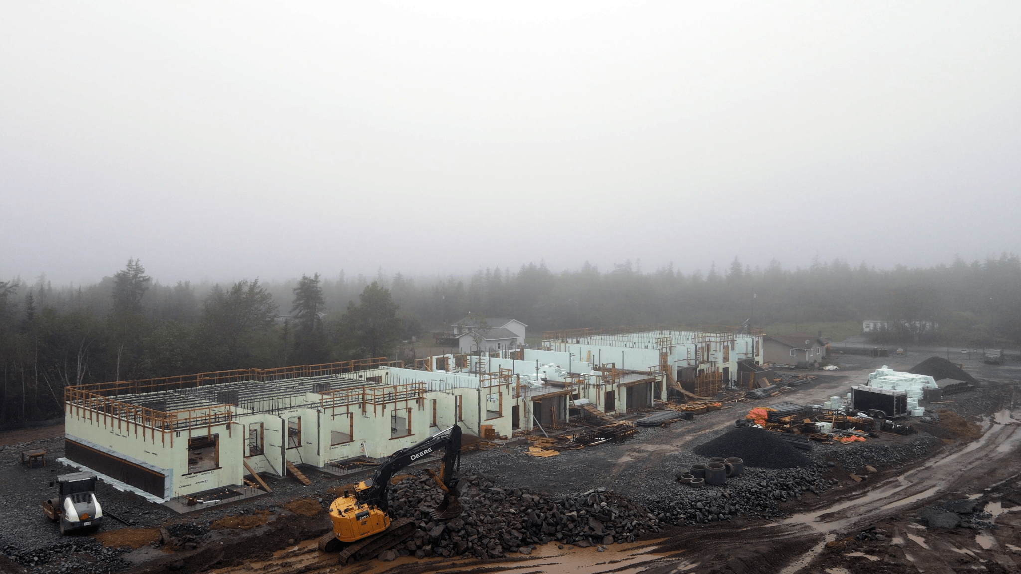 A new townhouse complex under construction in Upper Hammonds Plains.