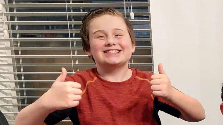 A photo of Chace Nicol from the fundraiser.